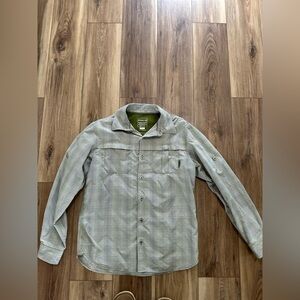 Merrell Gray Casual Button Down Shirt